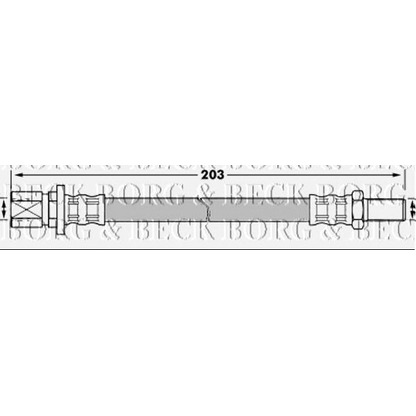 Foto Flessibile del freno BORG & BECK BBH7224