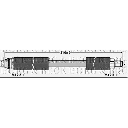 Foto Flessibile del freno BORG & BECK BBH6810