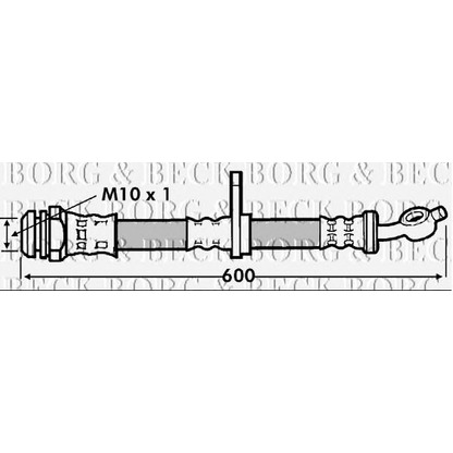 Photo Brake Hose BORG & BECK BBH7245