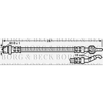 Фото Тормозной шланг BORG & BECK BBH7249