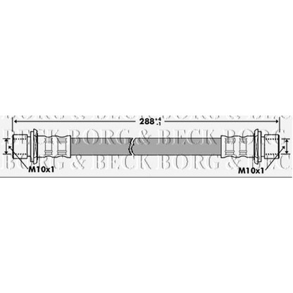 Фото Тормозной шланг BORG & BECK BBH7283