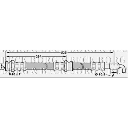 Foto Flessibile del freno BORG & BECK BBH7313