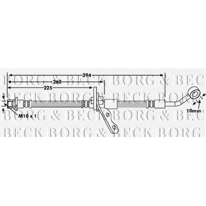 Foto Tubo flexible de frenos BORG & BECK BBH7347