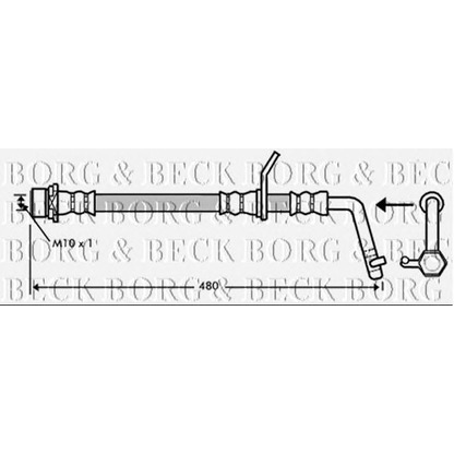 Фото Тормозной шланг BORG & BECK BBH7348