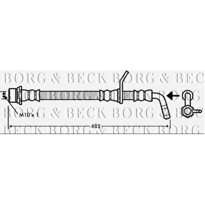 Foto Bremsschlauch BORG & BECK BBH7349