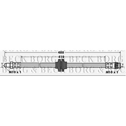 Фото Тормозной шланг BORG & BECK BBH7364