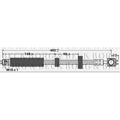 Foto Tubo flexible de frenos BORG & BECK BBH7377