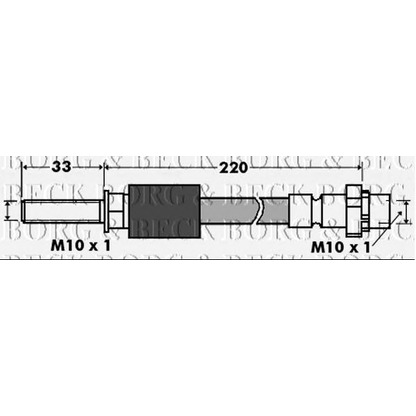 Фото Тормозной шланг BORG & BECK BBH7393