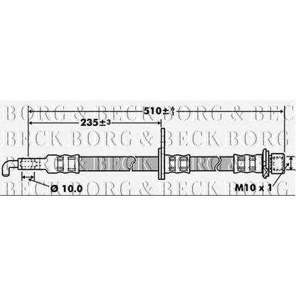 Foto Flessibile del freno BORG & BECK BBH7418