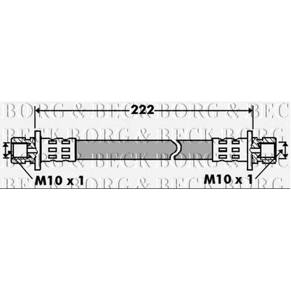 Foto Tubo flexible de frenos BORG & BECK BBH7439