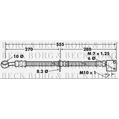 Фото Тормозной шланг BORG & BECK BBH7444