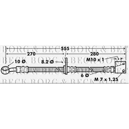 Foto Tubo flexible de frenos BORG & BECK BBH7445