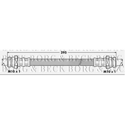 Фото Тормозной шланг BORG & BECK BBH7452