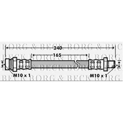 Фото Тормозной шланг BORG & BECK BBH7507