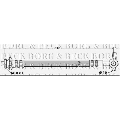 Фото Тормозной шланг BORG & BECK BBH7509