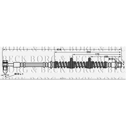 Foto Flessibile del freno BORG & BECK BBH7596