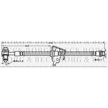 Photo Flexible de frein BORG & BECK BBH7735