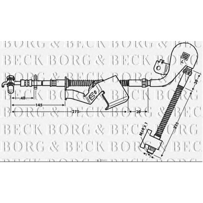 Photo Brake Hose BORG & BECK BBH7840