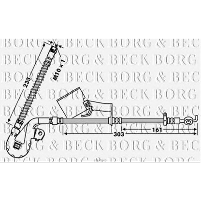 Foto Tubo flexible de frenos BORG & BECK BBH7843