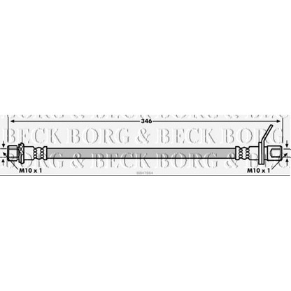 Фото Тормозной шланг BORG & BECK BBH7884