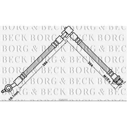 Foto Tubo flexible de frenos BORG & BECK BBH7898