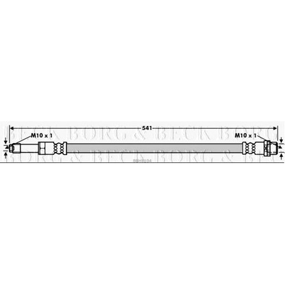 Фото Тормозной шланг BORG & BECK BBH8104