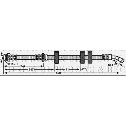 Foto Flessibile del freno BORG & BECK BBH6048