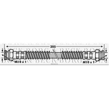 Фото Тормозной шланг BORG & BECK BBH6058