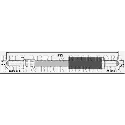 Foto Flessibile del freno BORG & BECK BBH6134