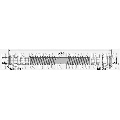 Фото Тормозной шланг BORG & BECK BBH6258