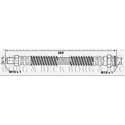 Photo Flexible de frein BORG & BECK BBH6259