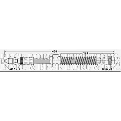 Foto Tubo flexible de frenos BORG & BECK BBH6270