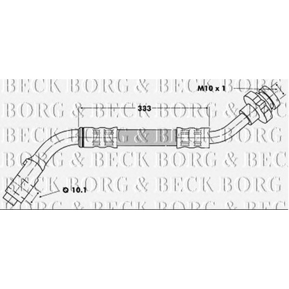 Foto Tubo flexible de frenos BORG & BECK BBH6313