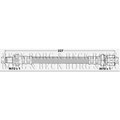 Photo Brake Hose BORG & BECK BBH6341