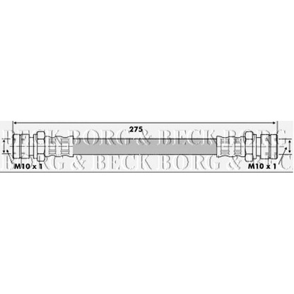 Foto Tubo flexible de frenos BORG & BECK BBH6414