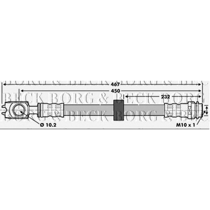 Фото Тормозной шланг BORG & BECK BBH6631