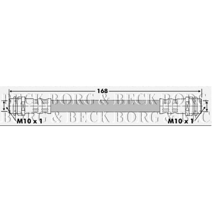 Photo Brake Hose BORG & BECK BBH6632