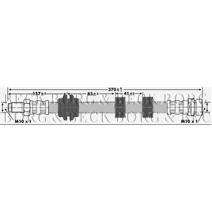 Foto Tubo flexible de frenos BORG & BECK BBH6657