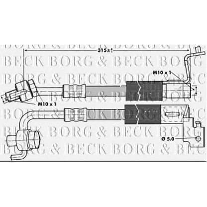 Photo Brake Hose BORG & BECK BBH6694