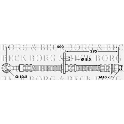 Foto Flessibile del freno BORG & BECK BBH6695