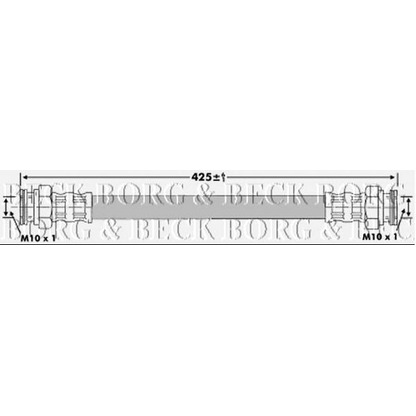 Foto Flessibile del freno BORG & BECK BBH6706