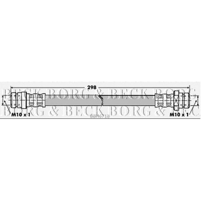 Foto Tubo flexible de frenos BORG & BECK BBH6718