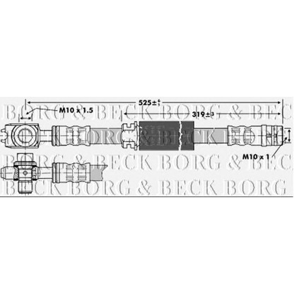 Photo Flexible de frein BORG & BECK BBH6722