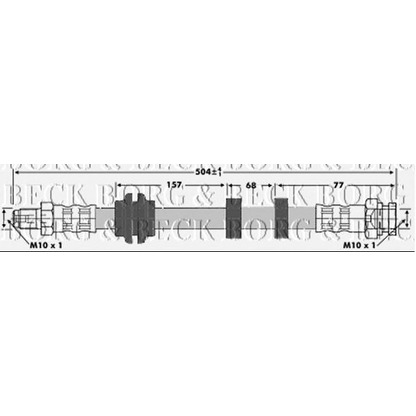 Foto Tubo flexible de frenos BORG & BECK BBH6731