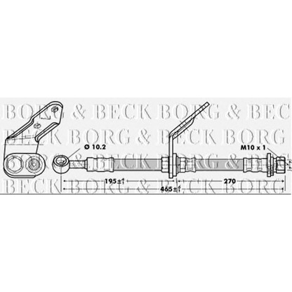 Foto Tubo flexible de frenos BORG & BECK BBH6741