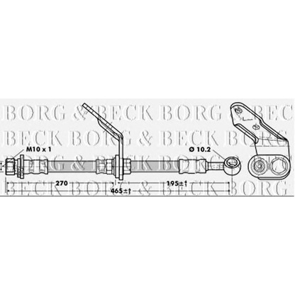 Photo Brake Hose BORG & BECK BBH6742