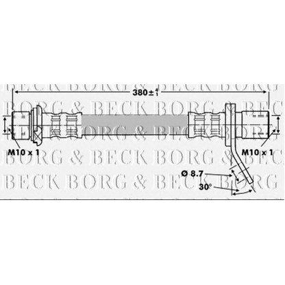 Foto Flessibile del freno BORG & BECK BBH6752