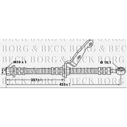 Foto Tubo flexible de frenos BORG & BECK BBH6783