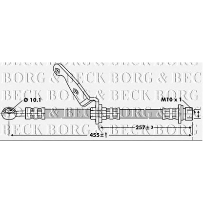 Photo Brake Hose BORG & BECK BBH6784