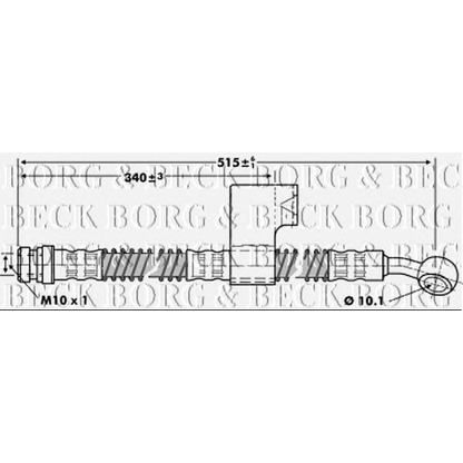 Foto Flessibile del freno BORG & BECK BBH6798